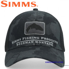 Кепка Simms Trout Icon Trucker Regiment Camo Carbon